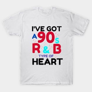 Funny r&b Music Lover Gift Idea 90s designs  vintage retro 2024 T-Shirt